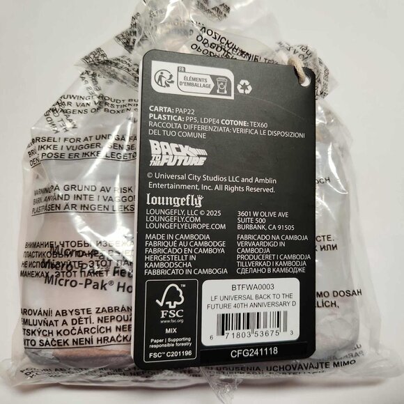 Loungefly Back To The Future Wallet DeLorean Zip Around Accordion Wallet New - Picture 5 of 5